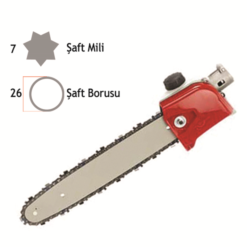 GENERAL POWER MOTORLU TIRPAN ZİNCİRLİ TESTERE APARATI 26MM 7 YILDIZ